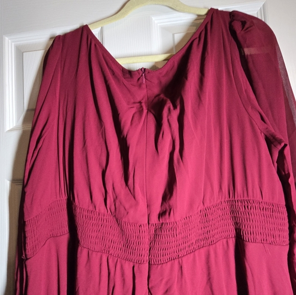 New! Ever Pretty Raccolta Carta Evening Gown Bridesmaid Dress Burgundy Size 24US - Picture 7 of 15